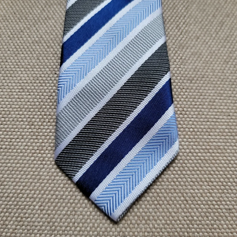 JCPENNEY Little Boys Multi Stripe Clip On Tie